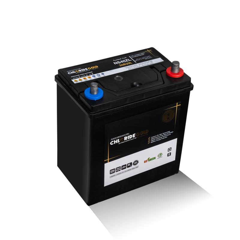 بطارية كلورايد جولد معكوسه صباع رفيع مصري NS/40L 12(V) 36(AH) 300(CCA)