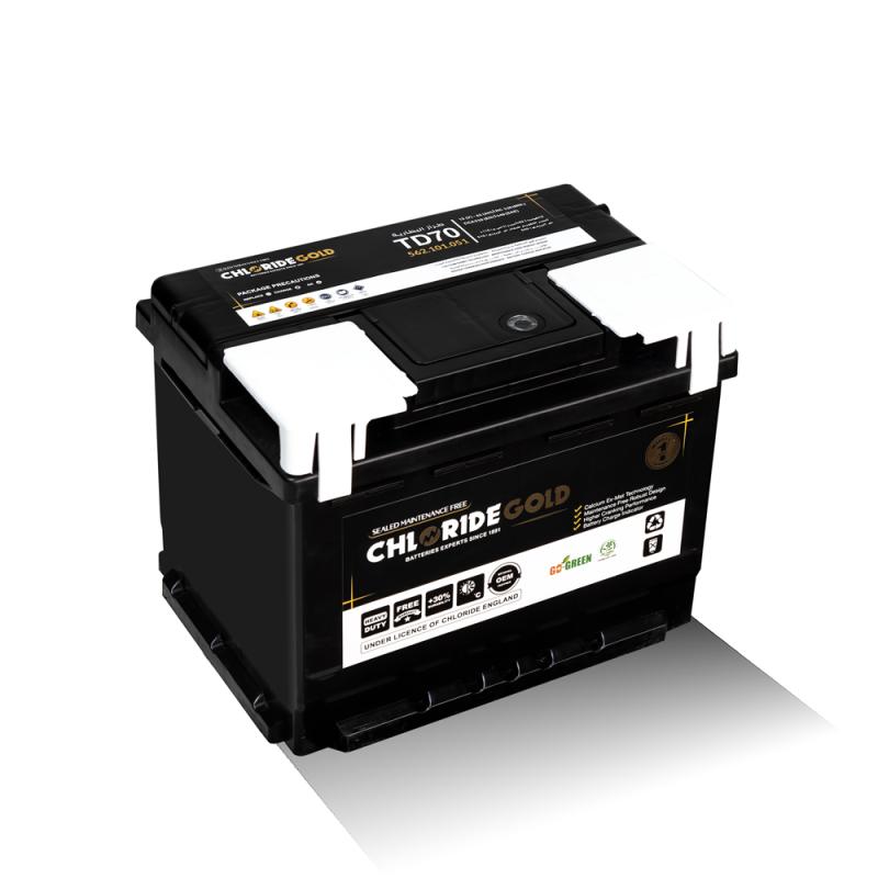 بطارية كلورايد جولد عدله صباع تخين مصري TD/70R 12(V) 62(AH) 510(CCA)