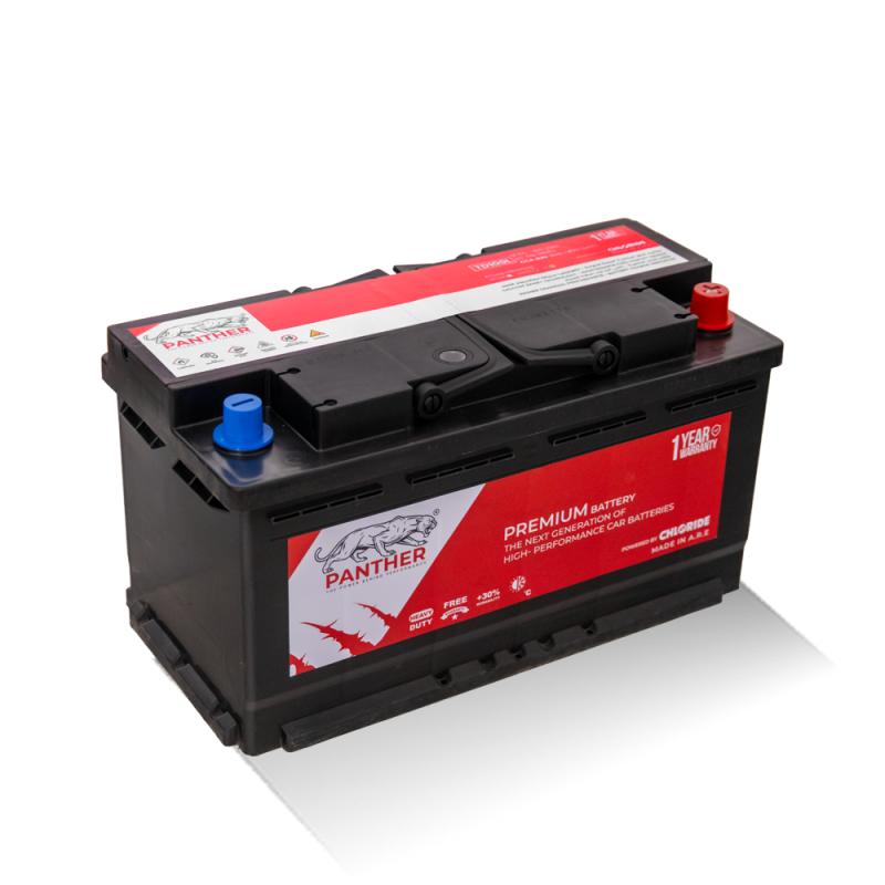 بطارية بانثر معكوسه صباع تخين مصري DIN/100L 12(V) 100(AH) 820(CCA)