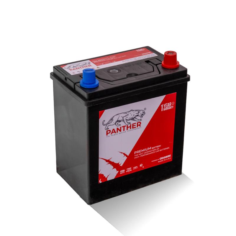 بطارية بانثر معكوسه صباع رفيع مصري NS/40L 12(V) 36(AH) 300(CCA)