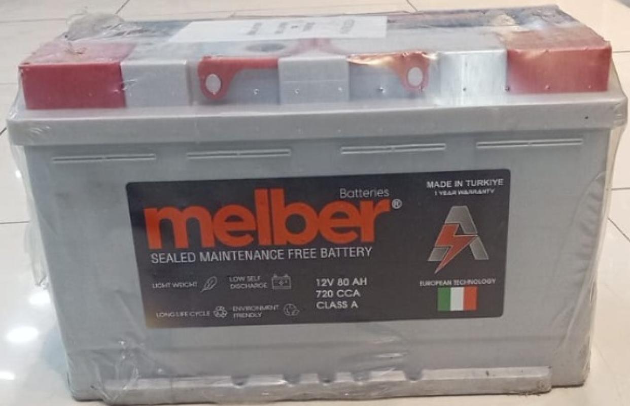 BATTREY MELBER BOLD DIN/80L-42B LEFT (Plus-Term) 12(V) 80(AH) 720(CCA) TURKEY